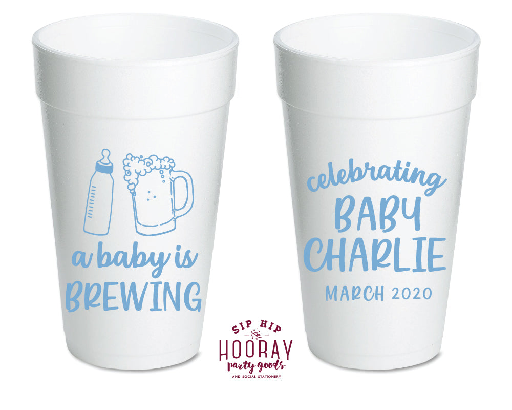 Sip Hip Hooray Baby Shower Gender Reveal Custom Design and Printing