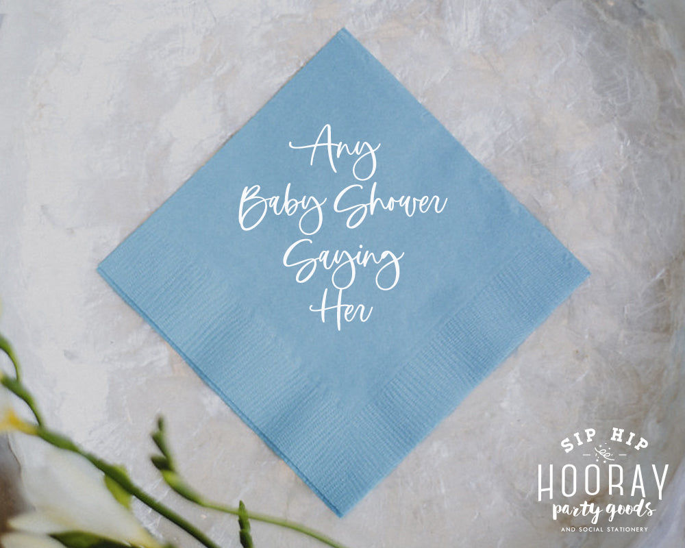 Sip Hip Hooray Baby Shower Gender Reveal Custom Design and Printing