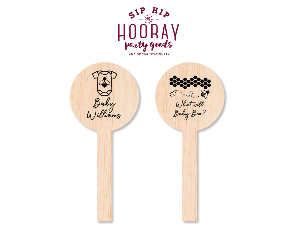 Sip Hip Hooray Baby Shower Gender Reveal Custom Design and Printing