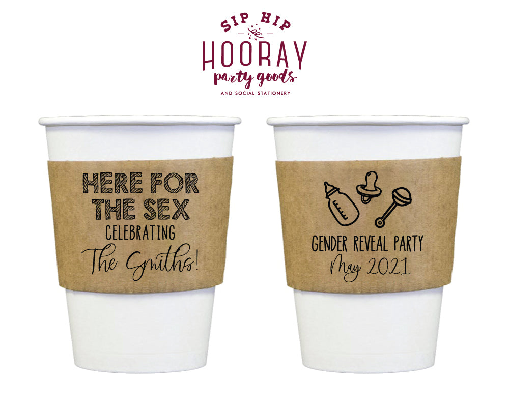 Sip Hip Hooray Baby Shower Gender Reveal Custom Design and Printing