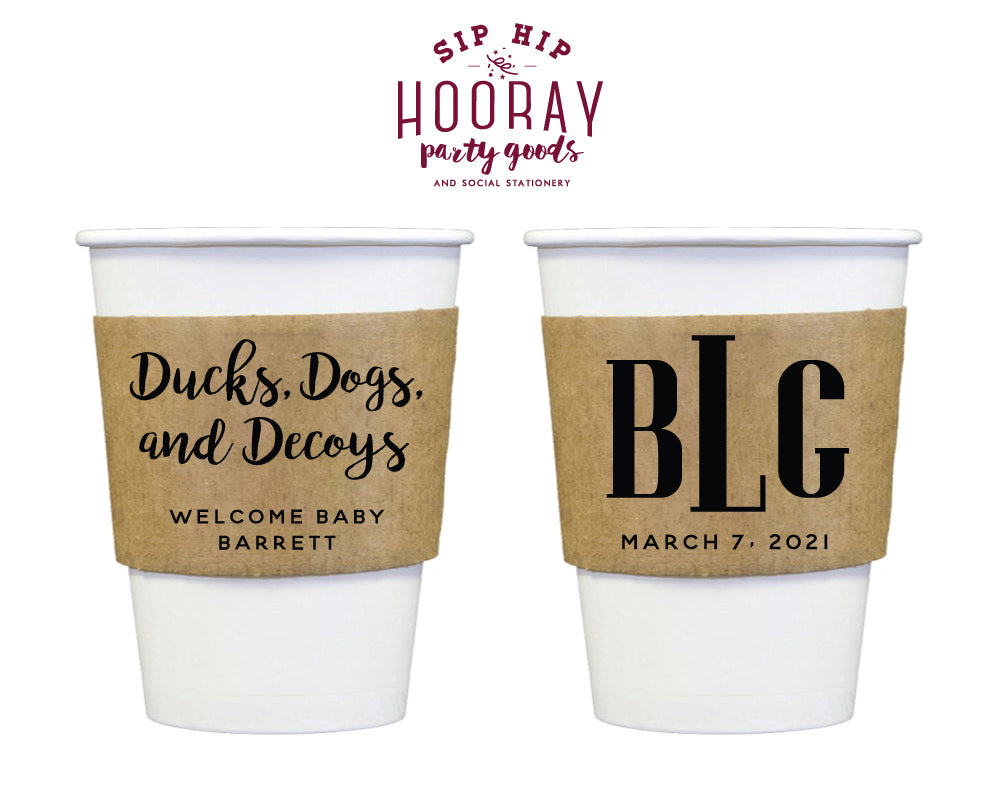 Sip Hip Hooray Baby Shower Gender Reveal Custom Design and Printing