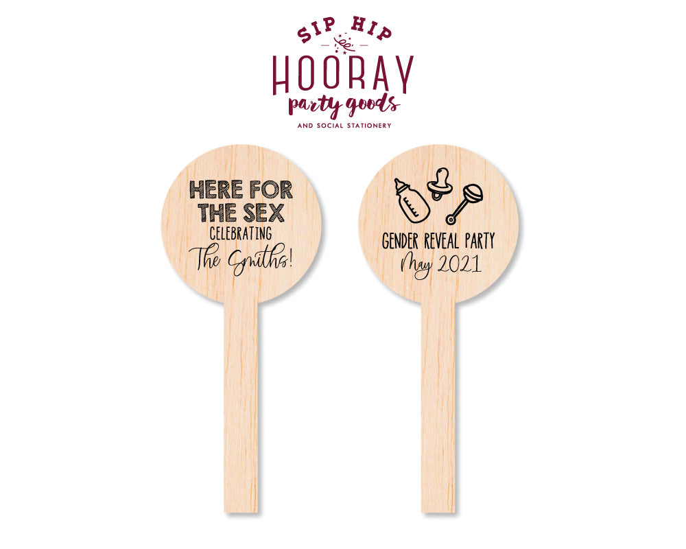 Sip Hip Hooray Baby Shower Gender Reveal Custom Design and Printing