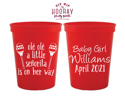 Ole Ole Baby Shower Stadium Cup