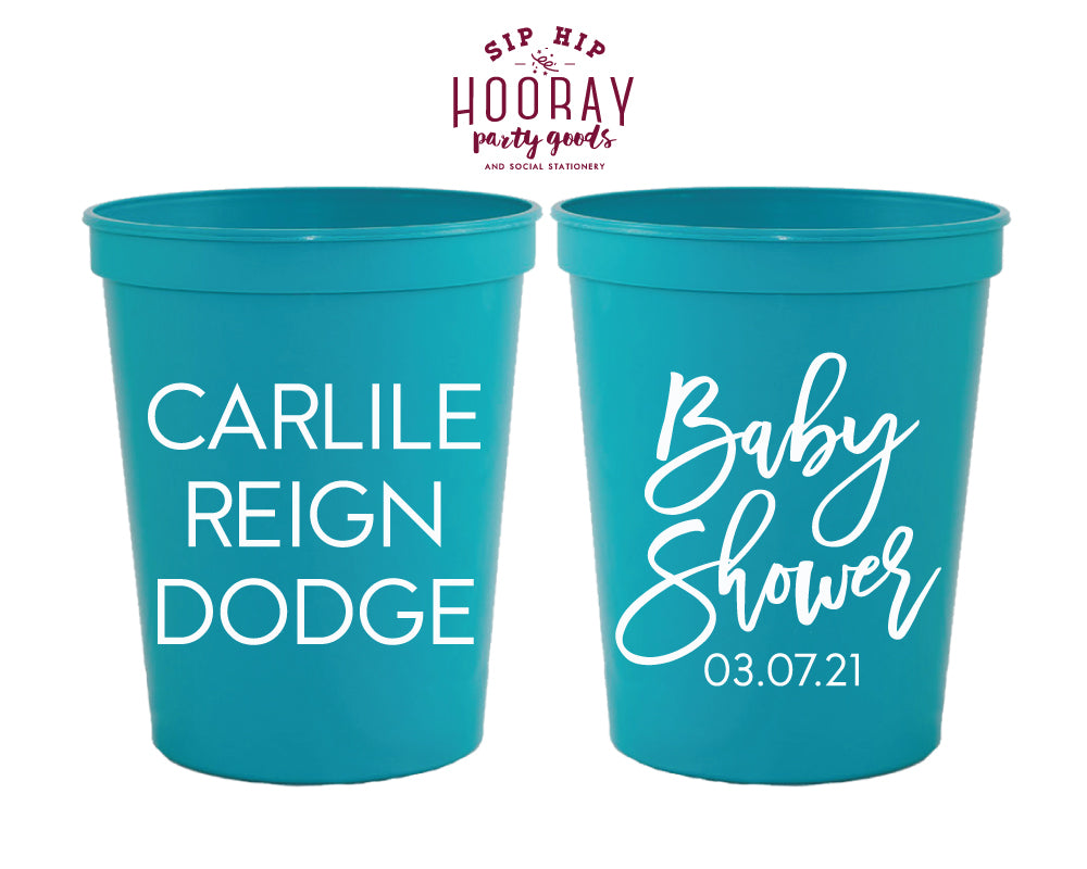 Sip Hip Hooray Baby Shower Gender Reveal Custom Design and Printing