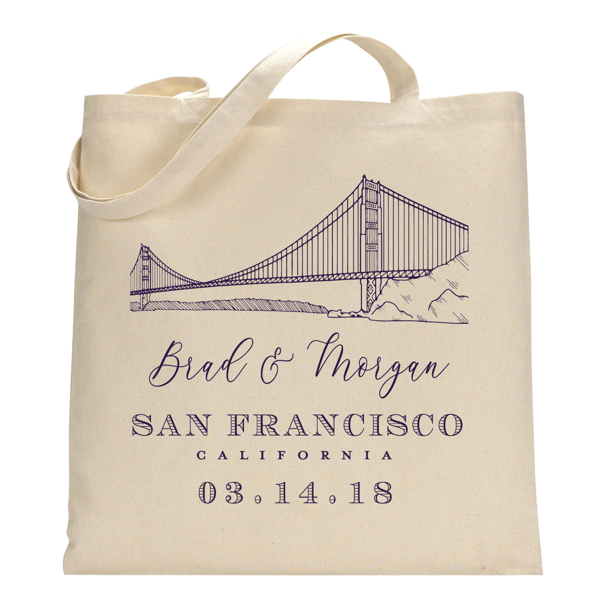 City Skyline Sketch Welcome Bag