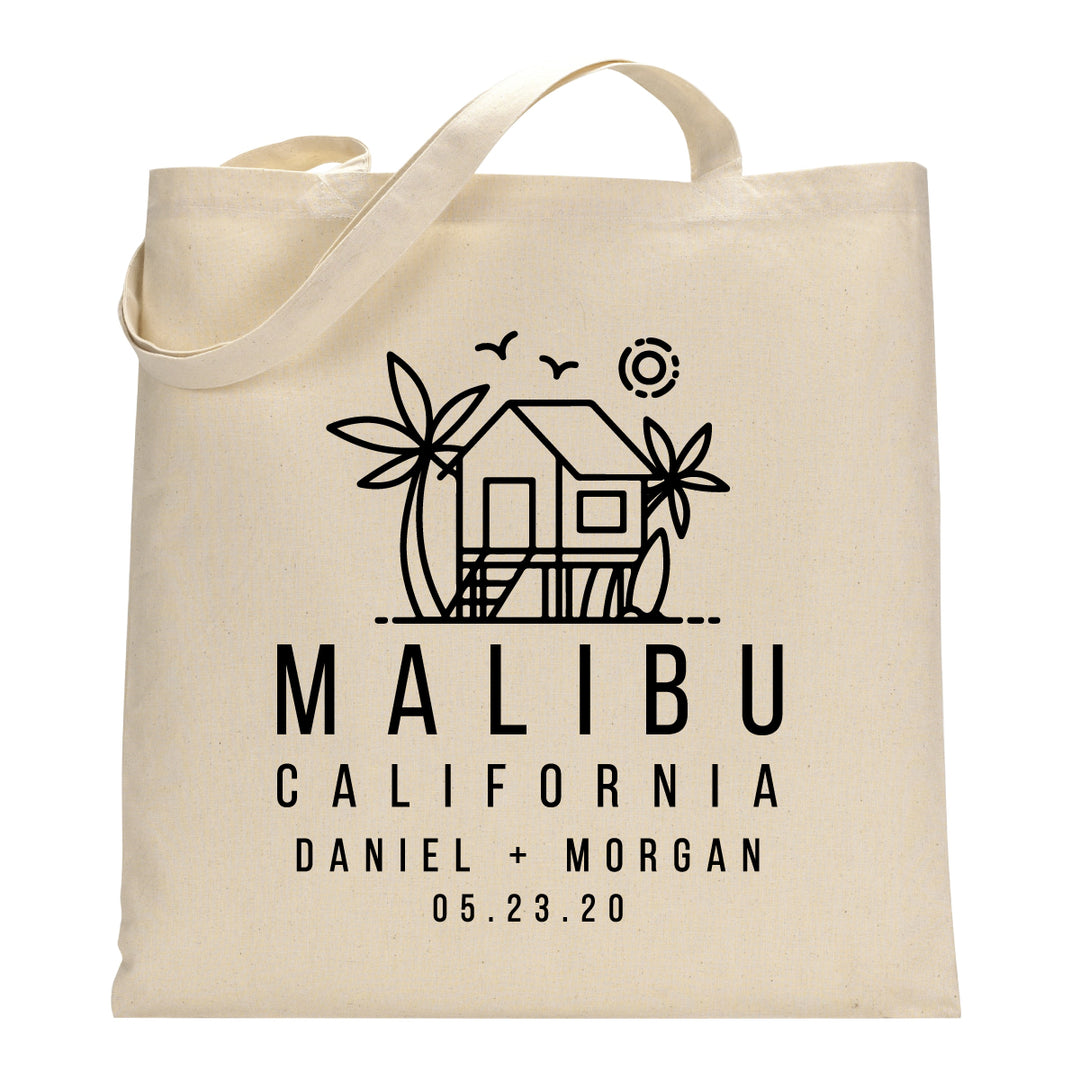 Malibu Lifeguard Stand Welcome Tote Bag – SipHipHooray