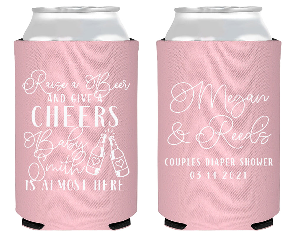 Couples Diaper Baby Shower Foam Can Cooler