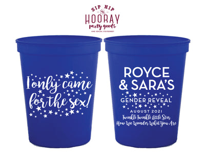 Twinkle Twinkle Star I Only Came for The Sex Gender Reveal Stadium Cup