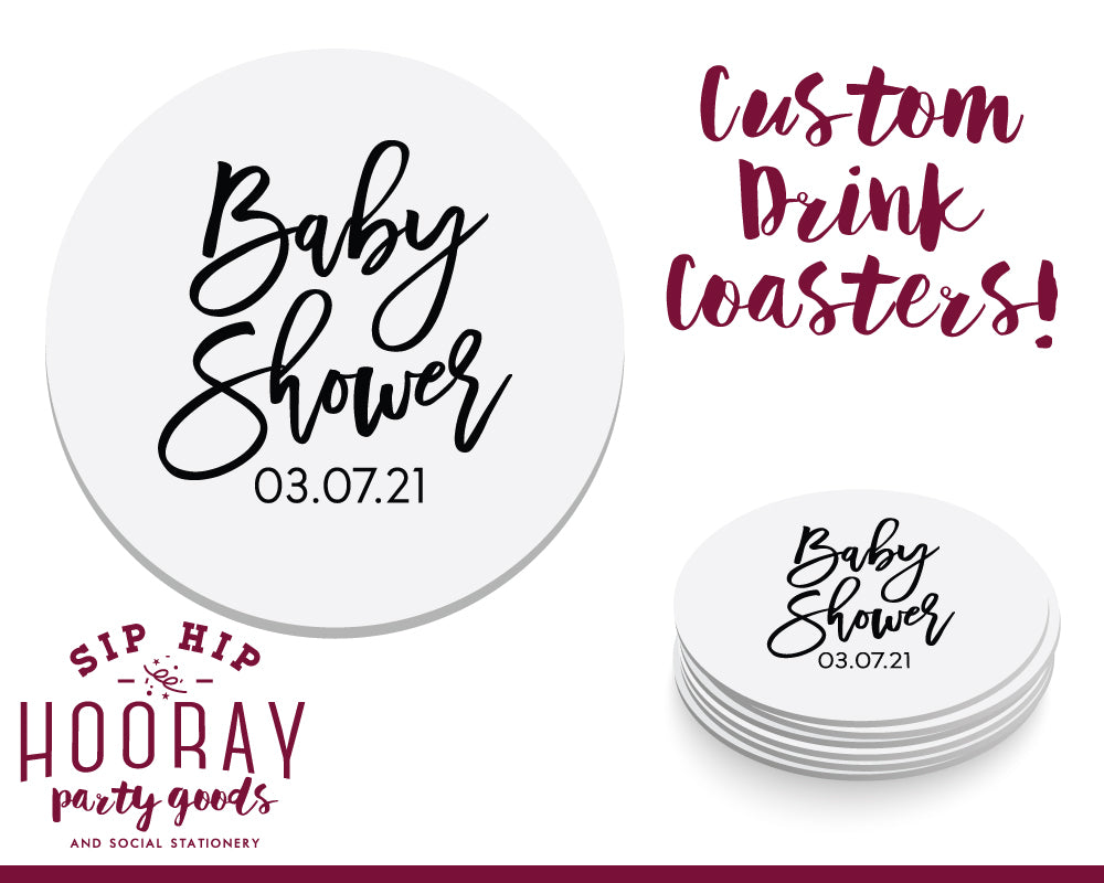 Sip Hip Hooray Baby Shower Gender Reveal Custom Design and Printing