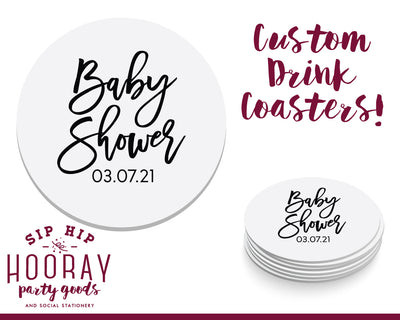 Sip Hip Hooray Baby Shower Gender Reveal Custom Design and Printing