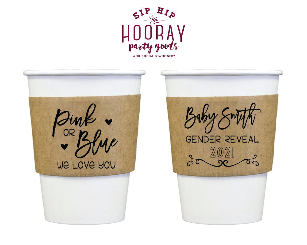 Sip Hip Hooray Baby Shower Gender Reveal Custom Design and Printing