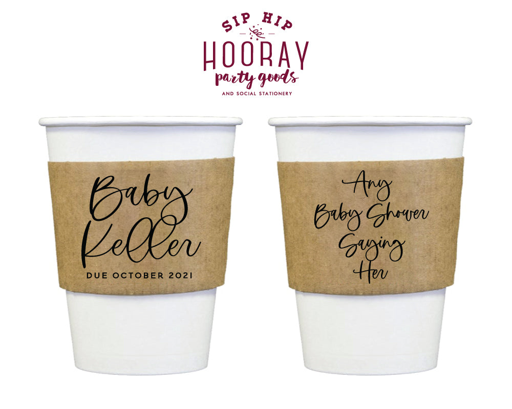Sip Hip Hooray Baby Shower Gender Reveal Custom Design and Printing