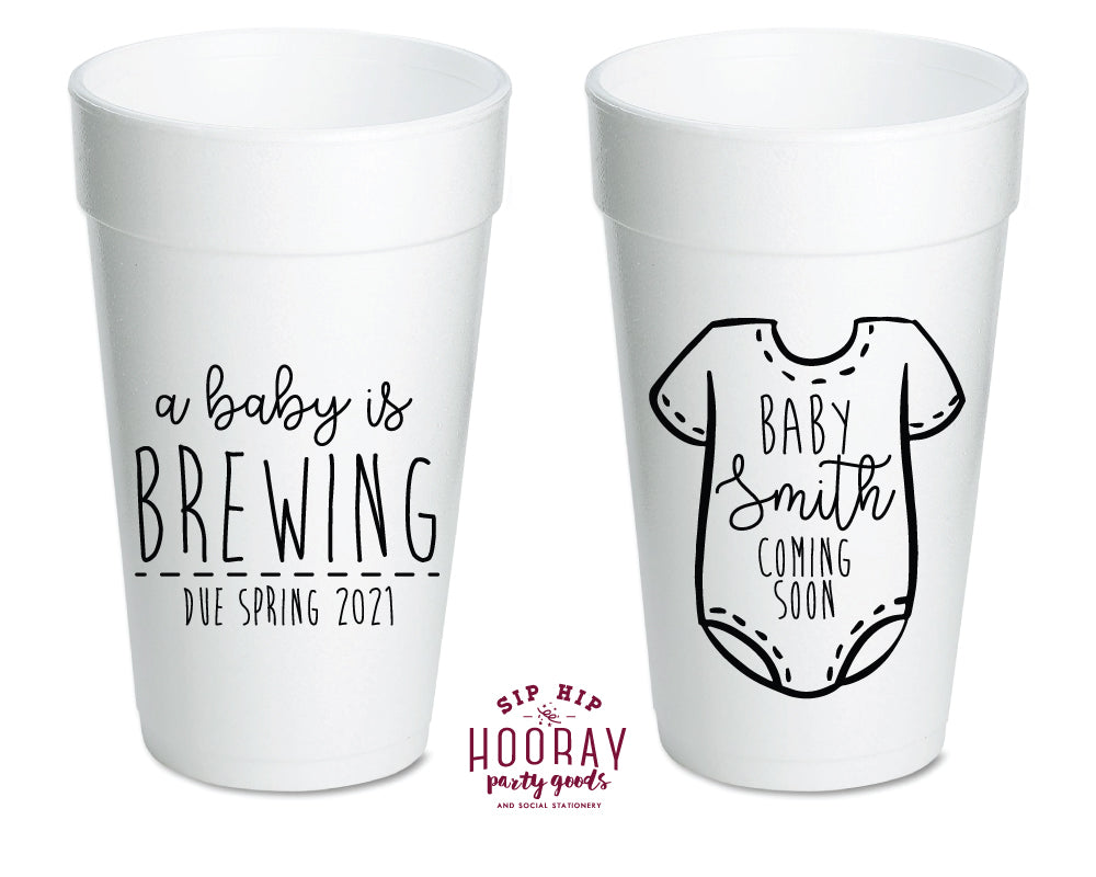 Sip Hip Hooray Baby Shower Gender Reveal Custom Design and Printing