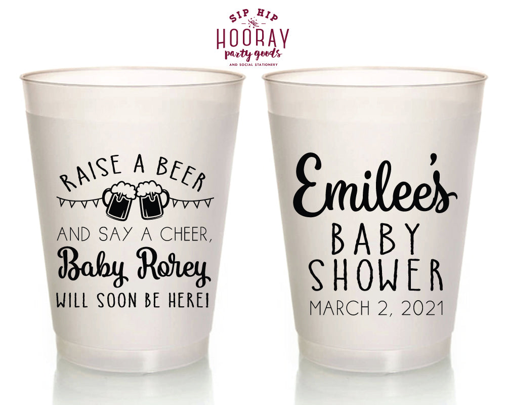 Sip Hip Hooray Baby Shower Gender Reveal Custom Design and Printing