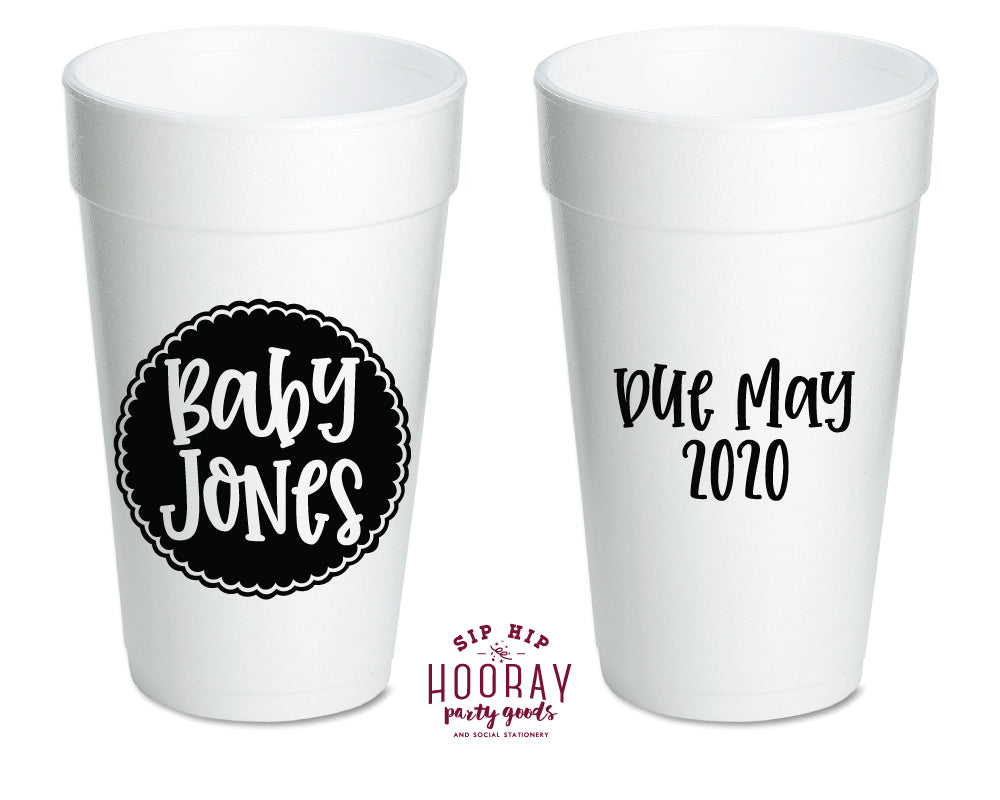 Sip Hip Hooray Baby Shower Gender Reveal Custom Design and Printing