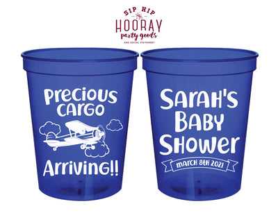 Airplane Baby Shower Stadium Cup