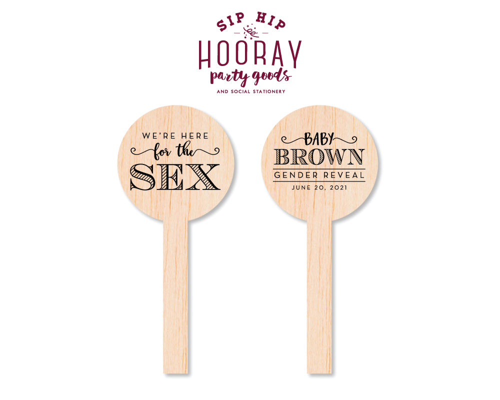 Sip Hip Hooray Baby Shower Gender Reveal Custom Design and Printing