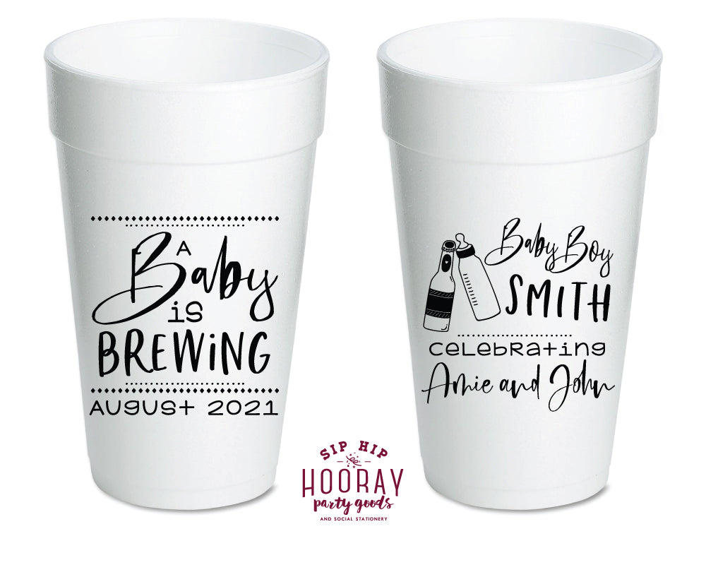 Sip Hip Hooray Baby Shower Gender Reveal Custom Design and Printing