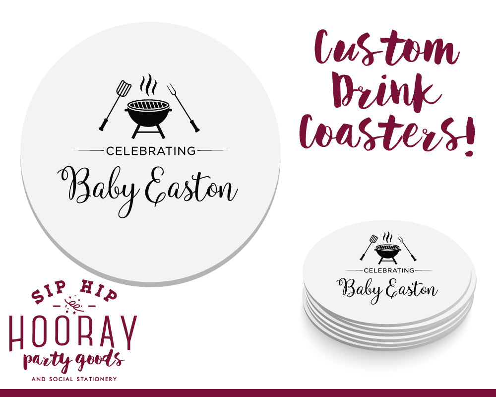 Sip Hip Hooray Baby Shower Gender Reveal Custom Design and Printing