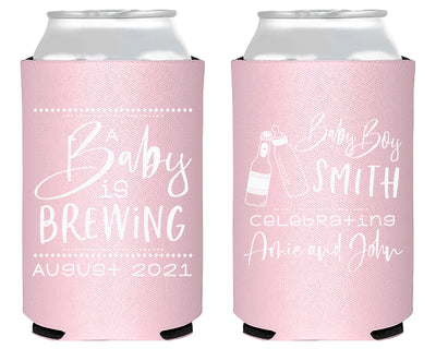 A Baby Is Brewing Shower Neoprene Can Cooler