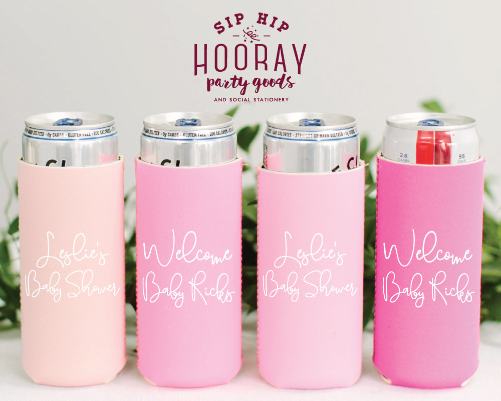 Sip Hip Hooray Baby Shower Gender Reveal Custom Design and Printing