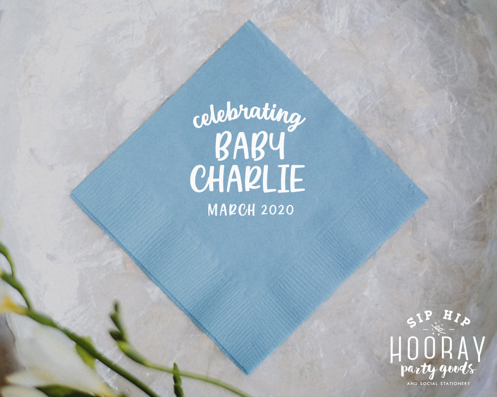 Sip Hip Hooray Baby Shower Gender Reveal Custom Design and Printing