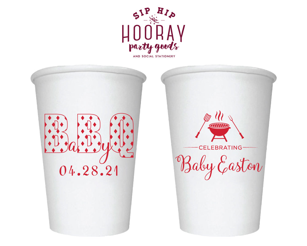 Sip Hip Hooray Baby Shower Gender Reveal Custom Design and Printing
