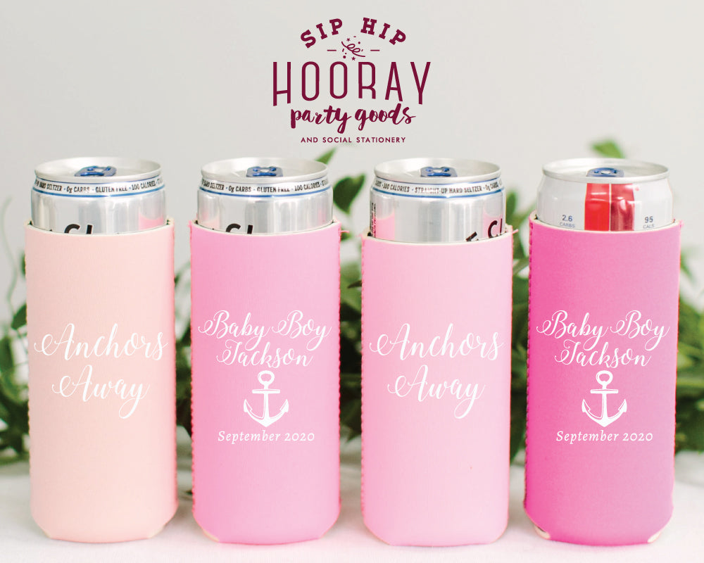 Sip Hip Hooray Baby Shower Gender Reveal Custom Design and Printing