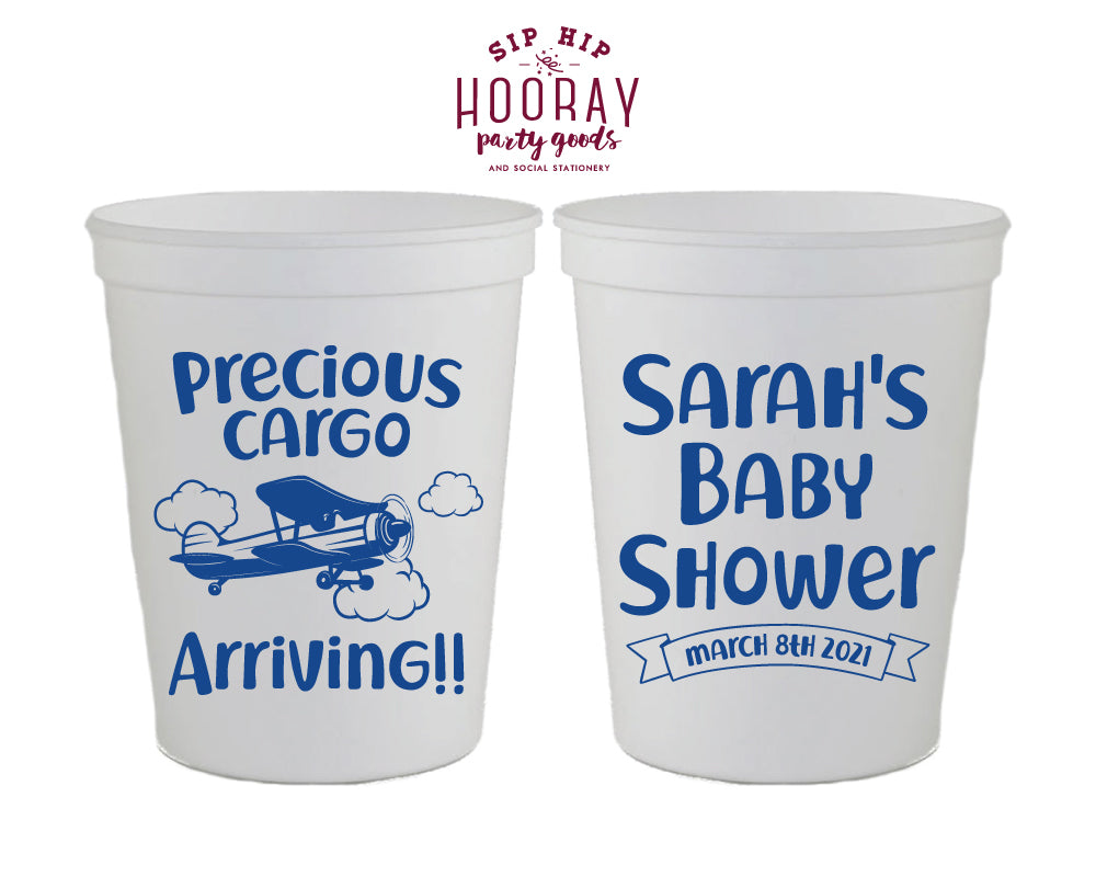 Airplane Baby Shower Stadium Cup