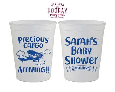 Airplane Baby Shower Stadium Cup