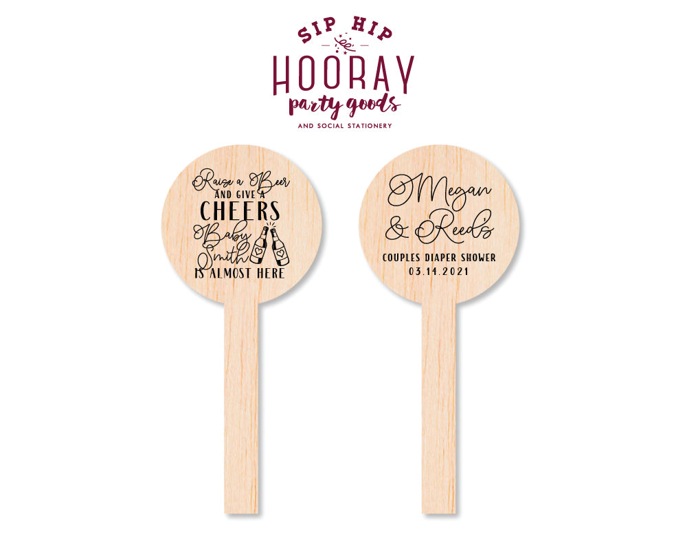 Sip Hip Hooray Baby Shower Gender Reveal Custom Design and Printing