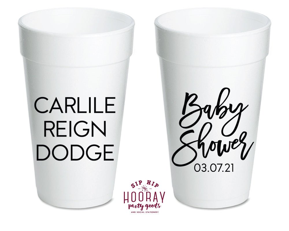 Sip Hip Hooray Baby Shower Gender Reveal Custom Design and Printing