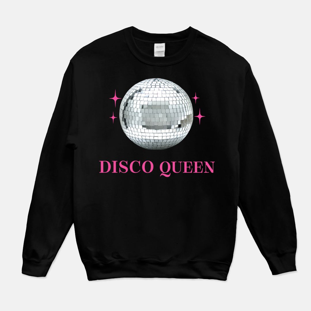 Disco Queen Unisex Crew Neck Sweatshirt