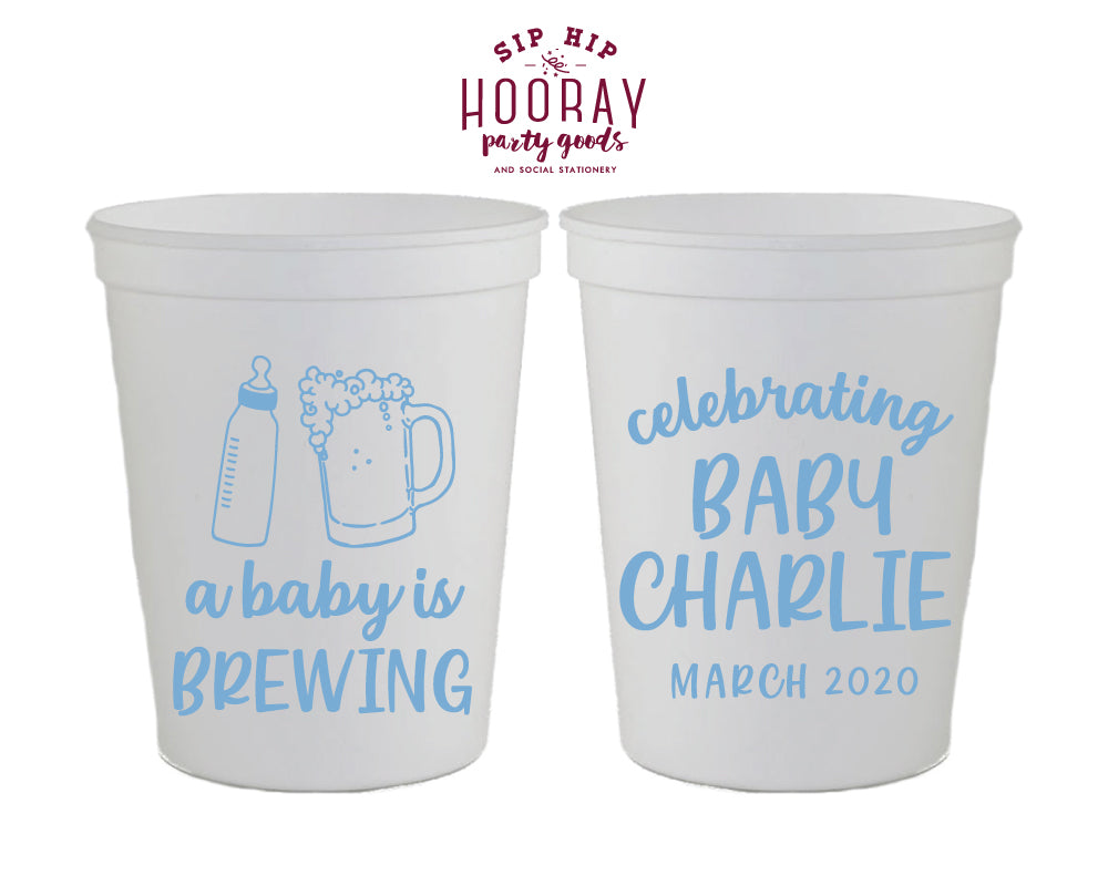 Sip Hip Hooray Baby Shower Gender Reveal Custom Design and Printing
