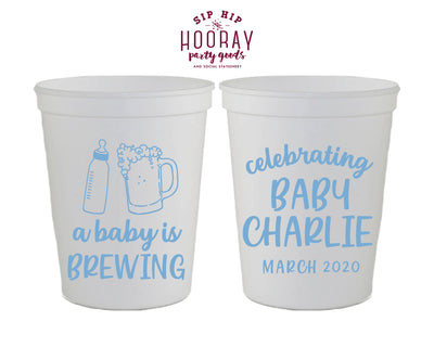 Sip Hip Hooray Baby Shower Gender Reveal Custom Design and Printing