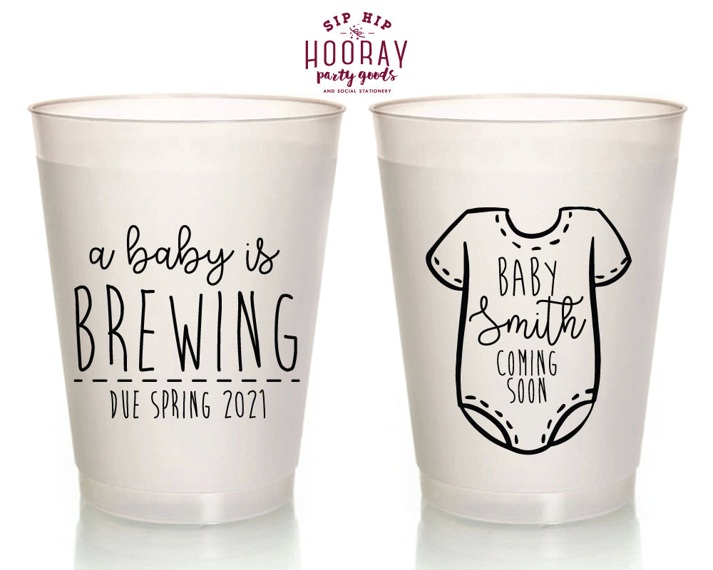 Sip Hip Hooray Baby Shower Gender Reveal Custom Design and Printing