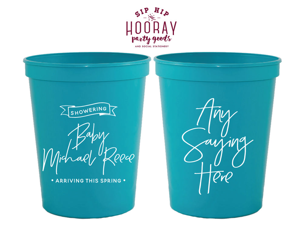 Sip Hip Hooray Baby Shower Gender Reveal Custom Design and Printing