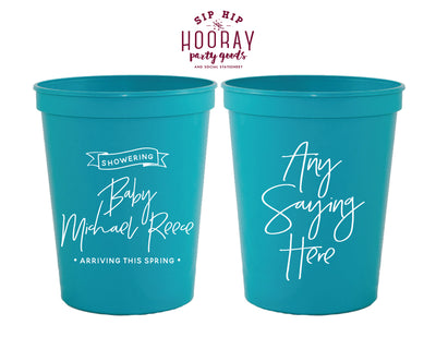 Sip Hip Hooray Baby Shower Gender Reveal Custom Design and Printing