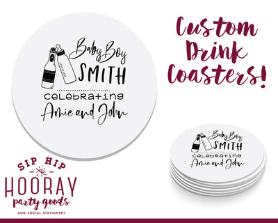 Sip Hip Hooray Baby Shower Gender Reveal Custom Design and Printing