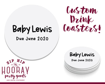 Sip Hip Hooray Baby Shower Gender Reveal Custom Design and Printing