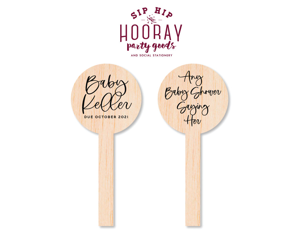 Sip Hip Hooray Baby Shower Gender Reveal Custom Design and Printing