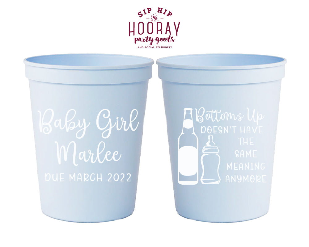 Sip Hip Hooray Baby Shower Gender Reveal Custom Design and Printing