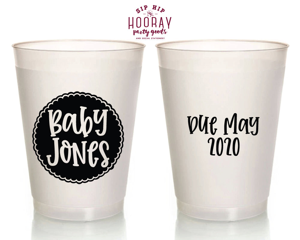 Sip Hip Hooray Baby Shower Gender Reveal Custom Design and Printing
