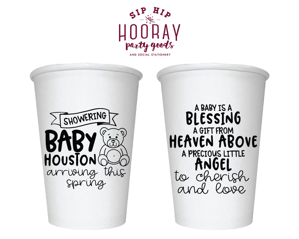 Sip Hip Hooray Baby Shower Gender Reveal Custom Design and Printing