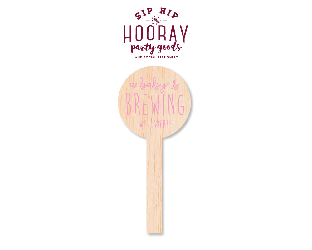 Sip Hip Hooray Baby Shower Gender Reveal Custom Design and Printing