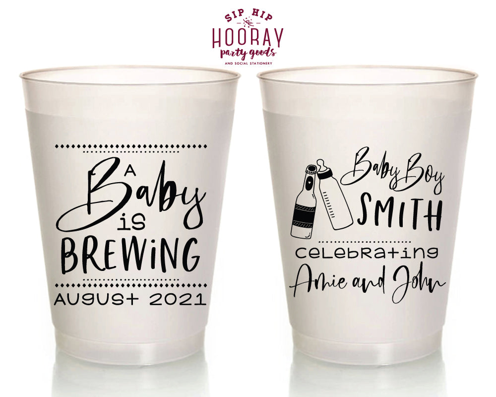 Sip Hip Hooray Baby Shower Gender Reveal Custom Design and Printing