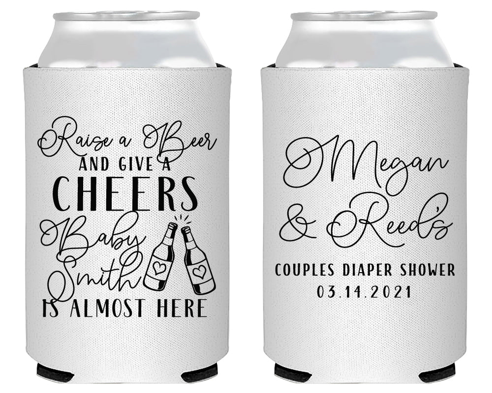 Couples Diaper Baby Shower Foam Can Cooler