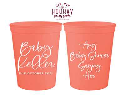Sip Hip Hooray Baby Shower Gender Reveal Custom Design and Printing