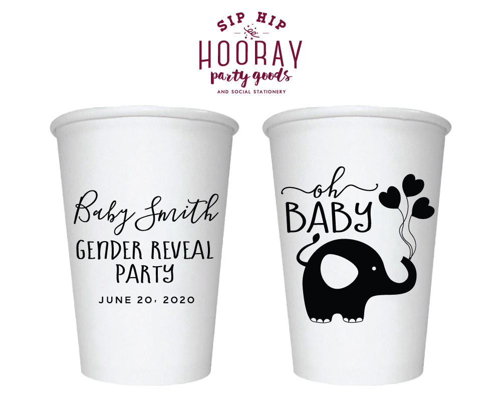 Sip Hip Hooray Baby Shower Gender Reveal Custom Design and Printing