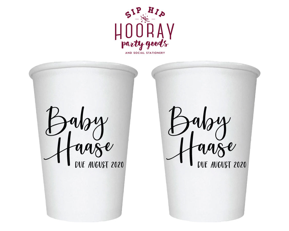 Sip Hip Hooray Baby Shower Gender Reveal Custom Design and Printing